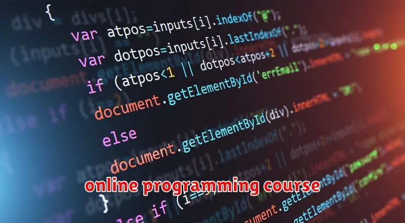 online programming course