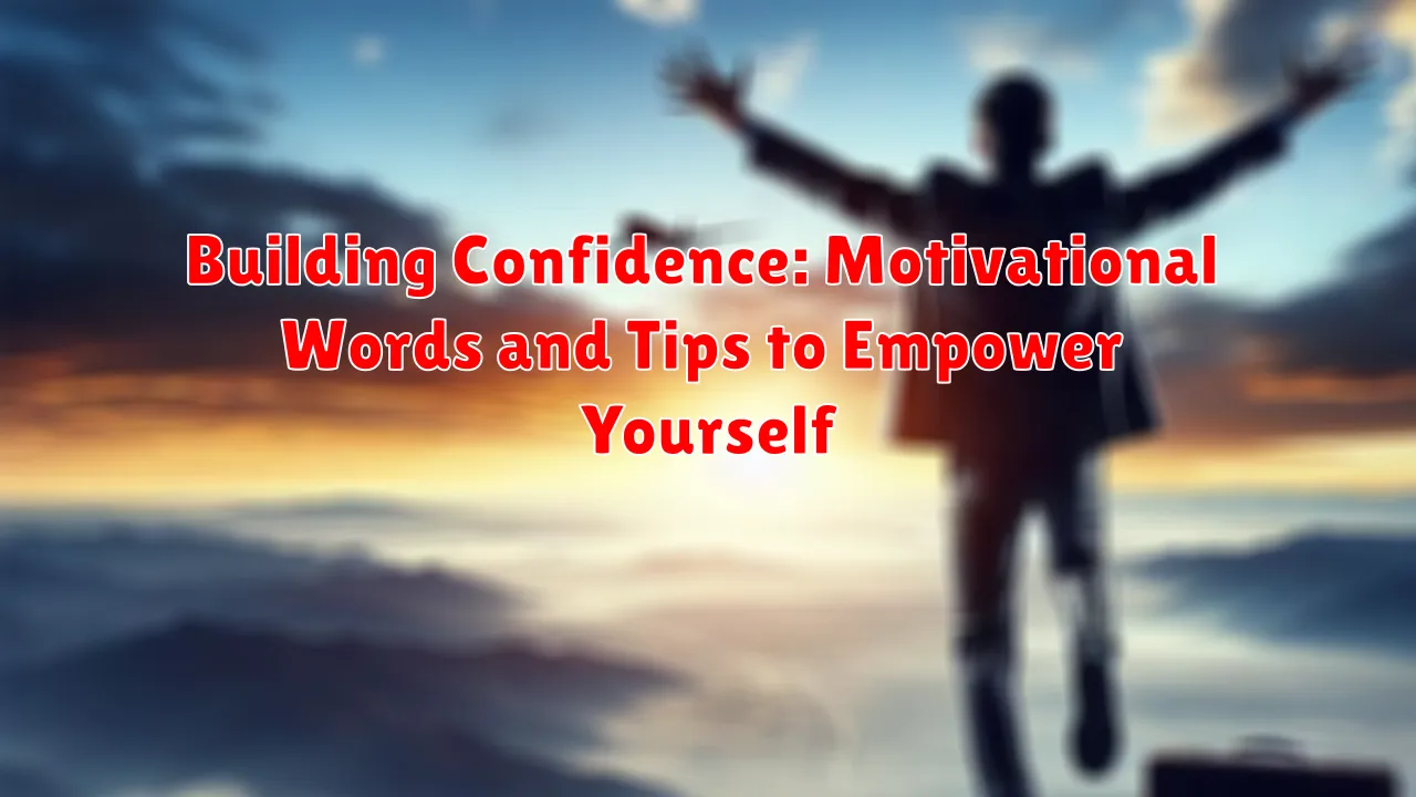 Building Confidence: Motivational Words and Tips to Empower Yourself