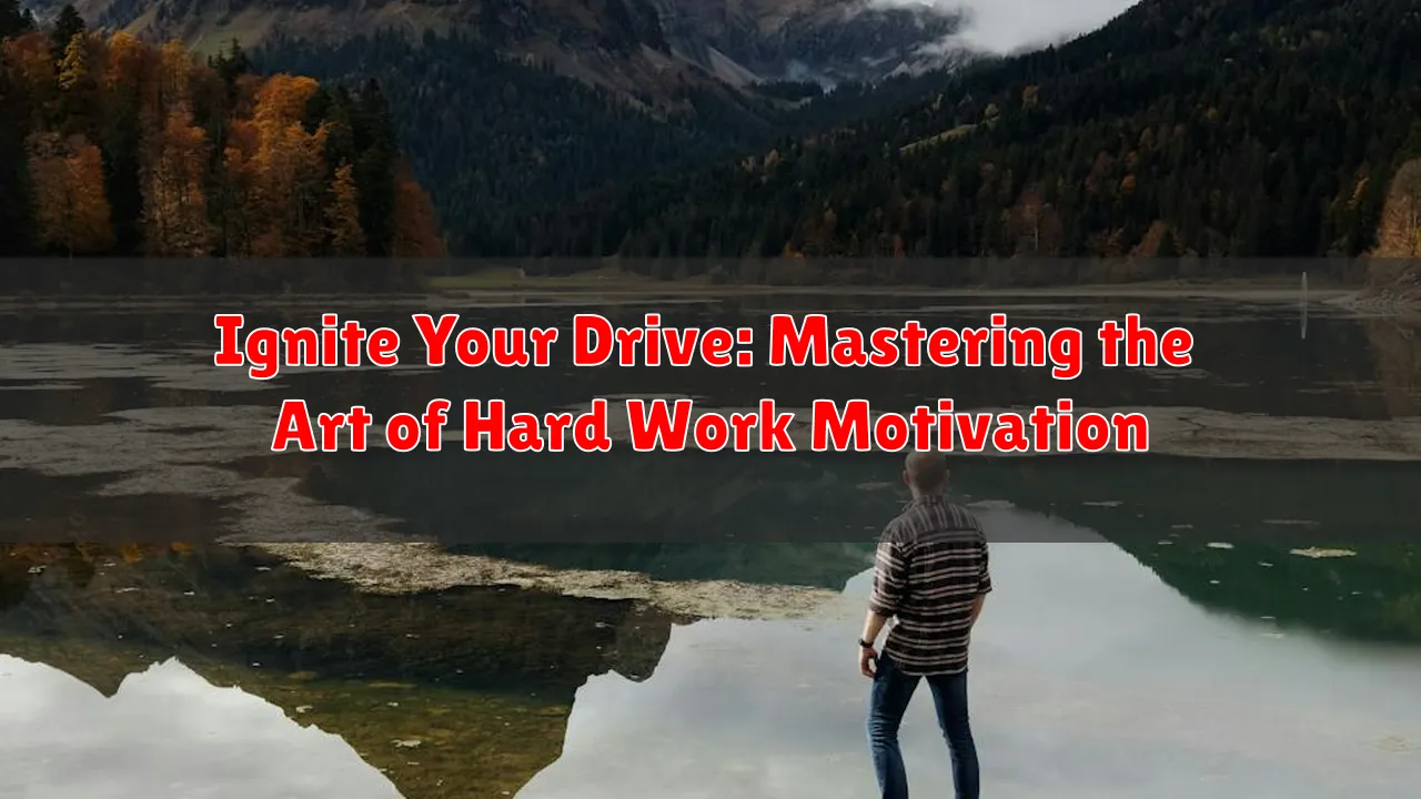 Ignite Your Drive: Mastering the Art of Hard Work Motivation