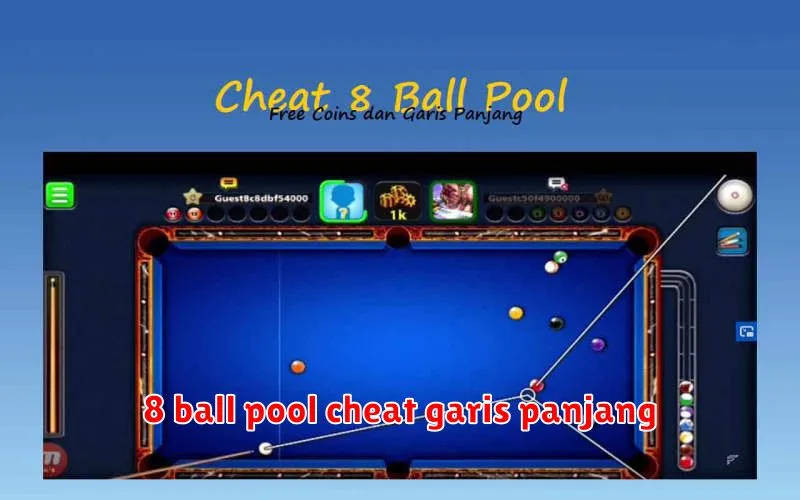 8 ball pool cheat garis panjang