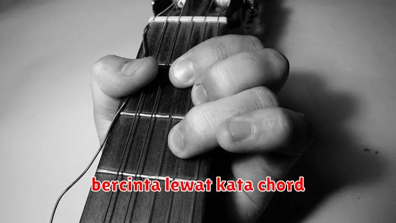 bercinta lewat kata chord