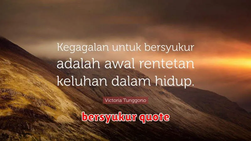 bersyukur quote