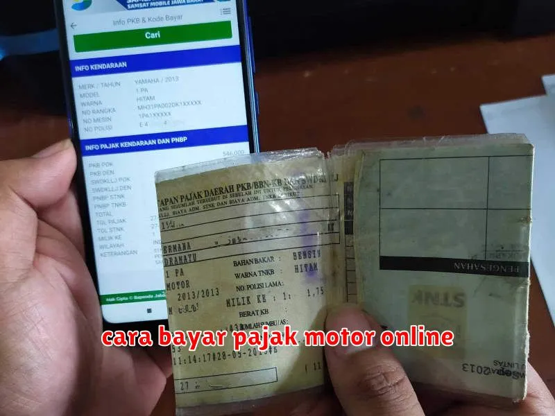 cara bayar pajak motor online