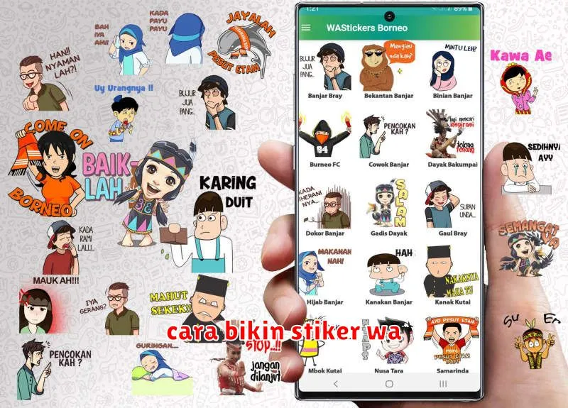 cara bikin stiker wa