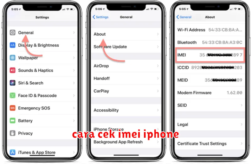 cara cek imei iphone