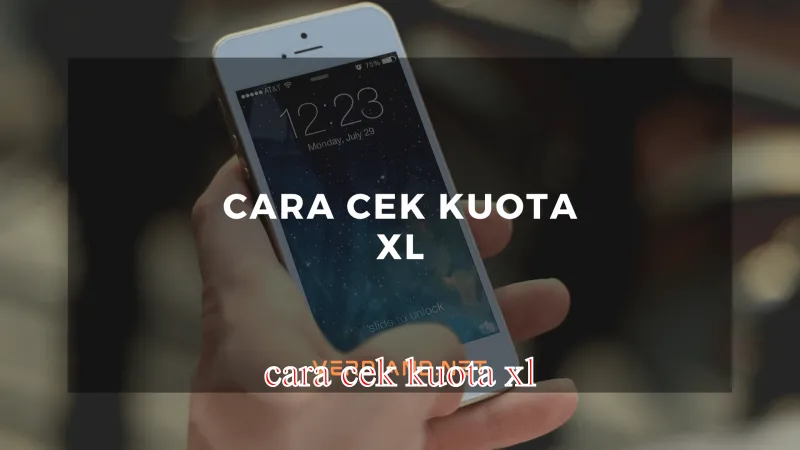 cara cek kuota xl