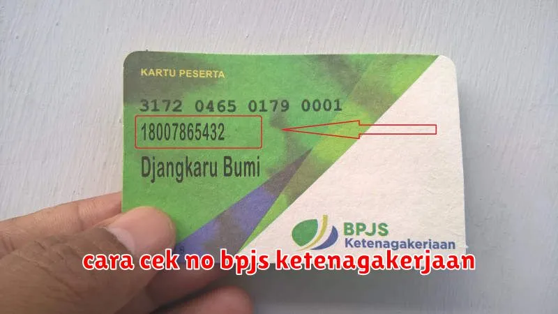 cara cek no bpjs ketenagakerjaan