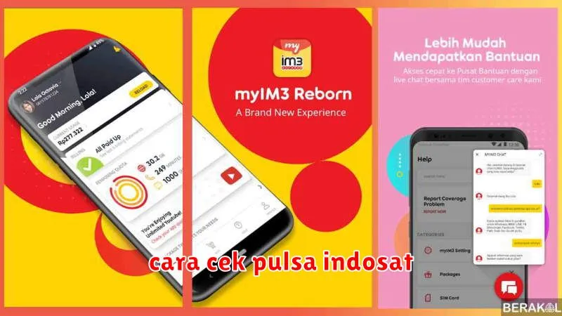 cara cek pulsa indosat