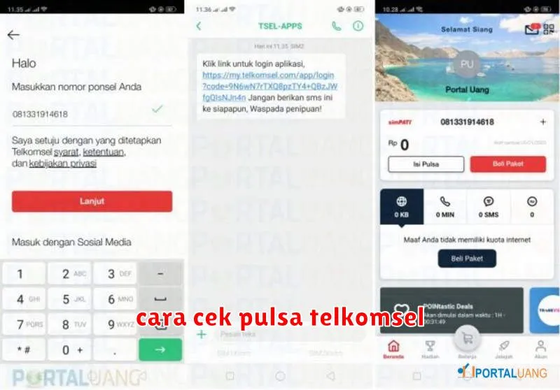 cara cek pulsa telkomsel