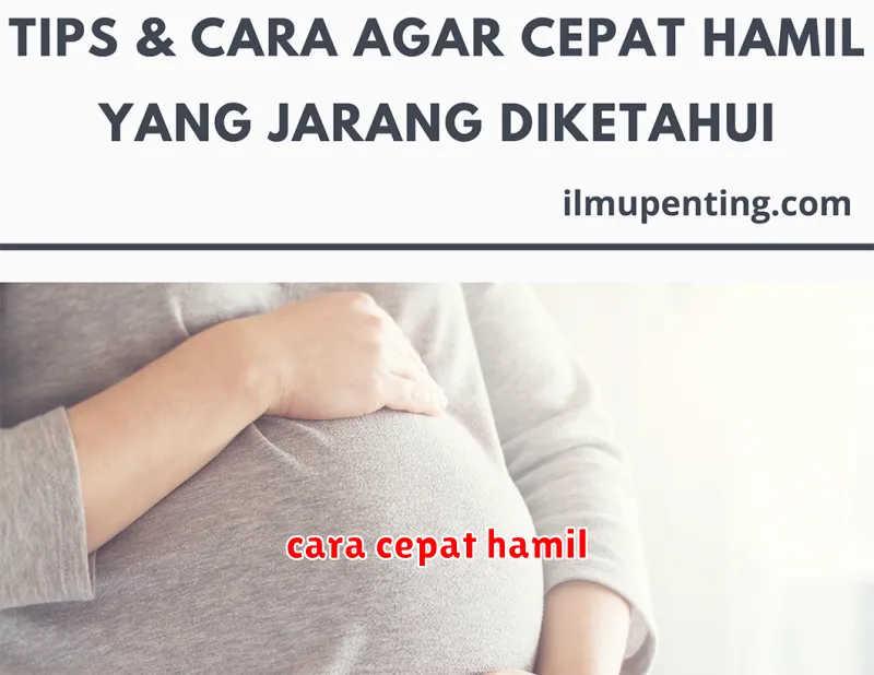 cara cepat hamil