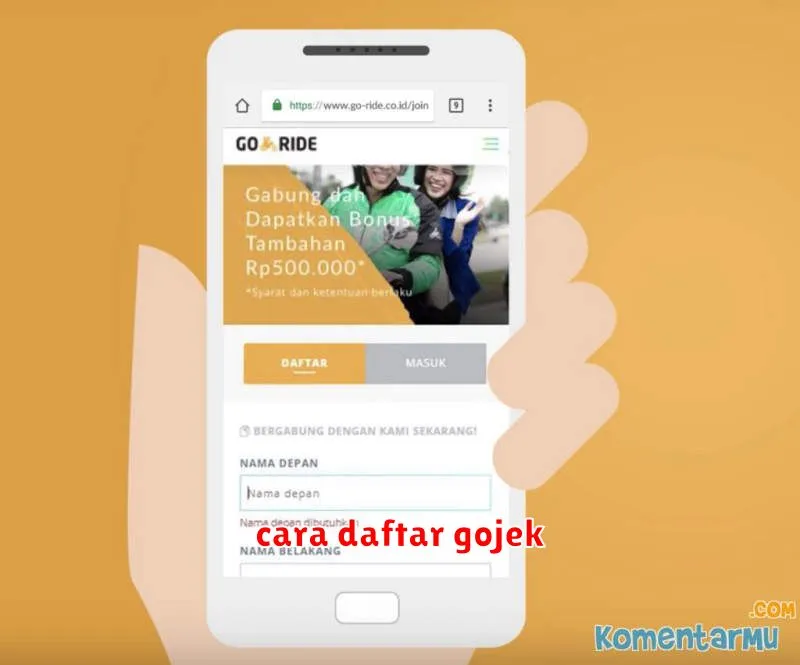 cara daftar gojek