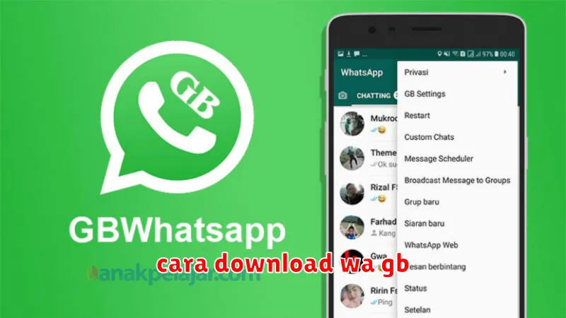 cara download wa gb