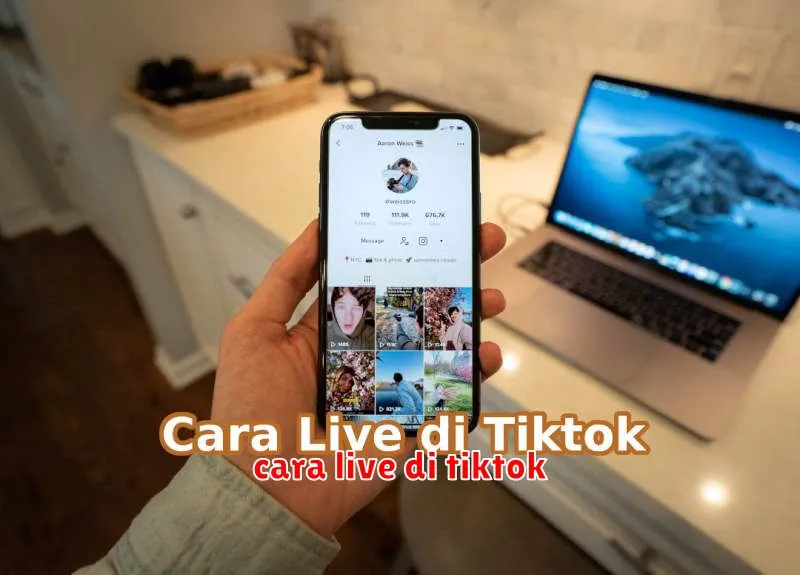 cara live di tiktok