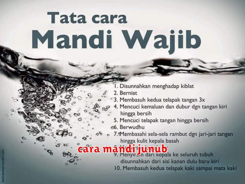 cara mandi junub