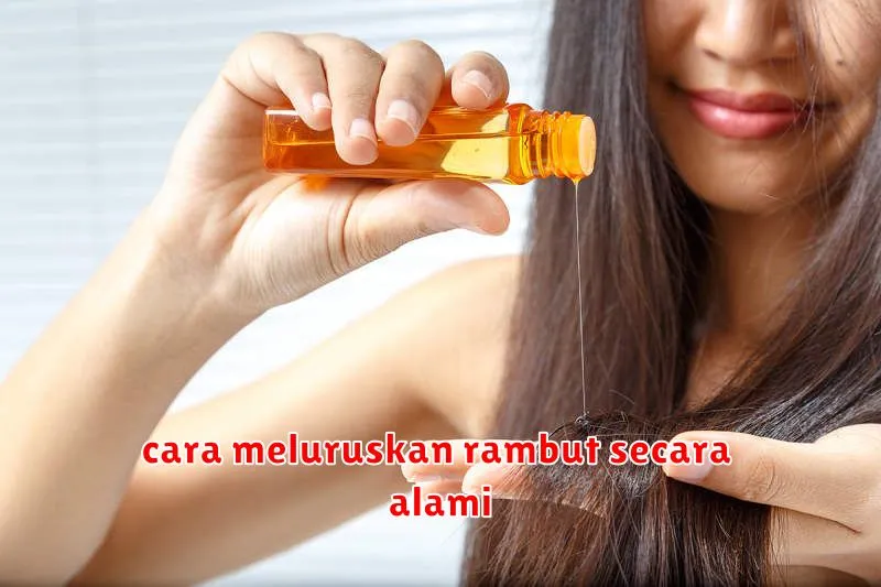 cara meluruskan rambut secara alami