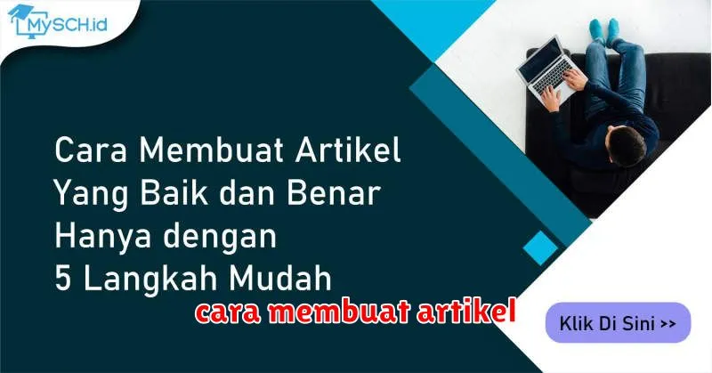 cara membuat artikel