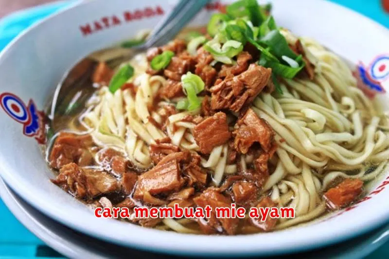 cara membuat mie ayam