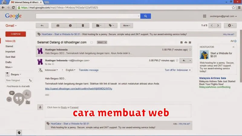 cara membuat web