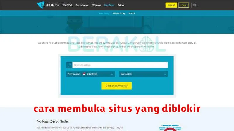 cara membuka situs yang diblokir