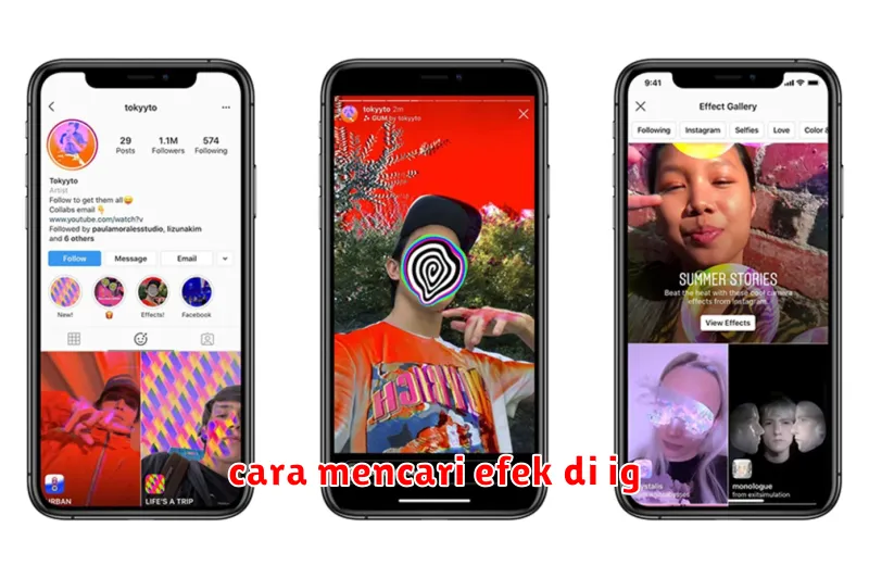 cara mencari efek di ig