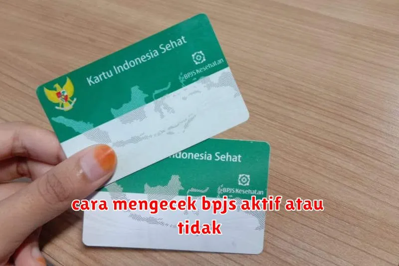 cara mengecek bpjs aktif atau tidak