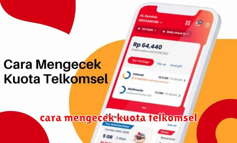 cara mengecek kuota telkomsel