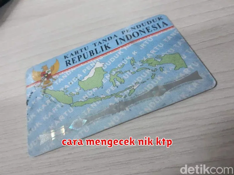 cara mengecek nik ktp