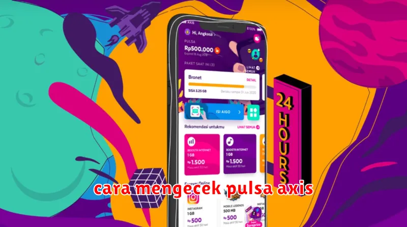 cara mengecek pulsa axis