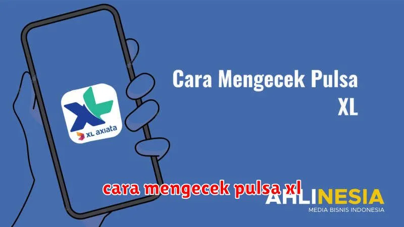 cara mengecek pulsa xl