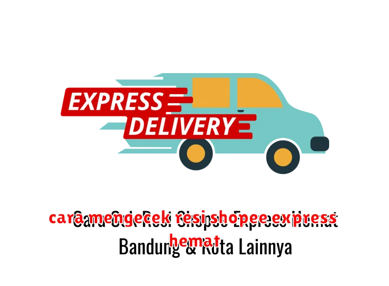 cara mengecek resi shopee express hemat