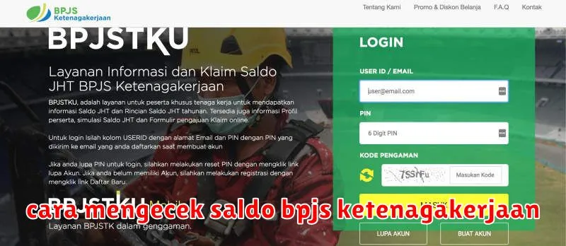 cara mengecek saldo bpjs ketenagakerjaan