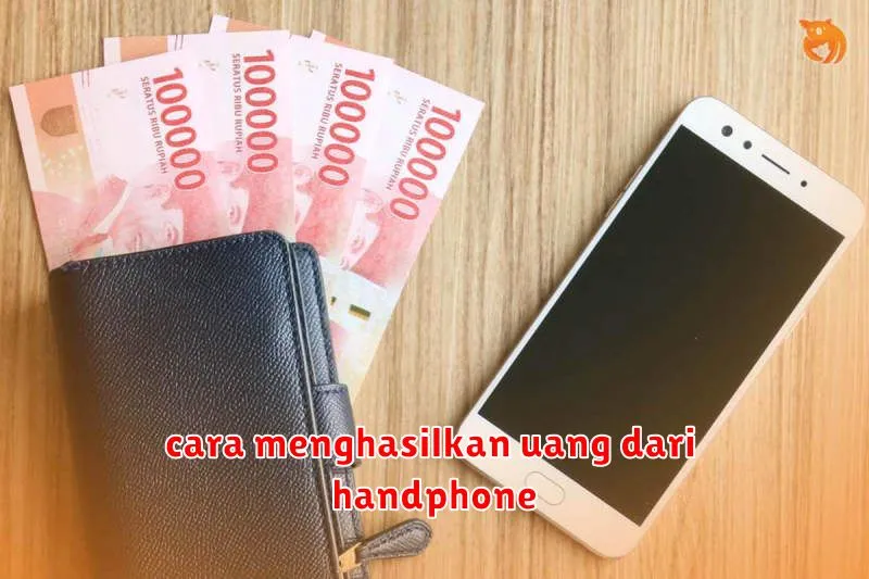 cara menghasilkan uang dari handphone