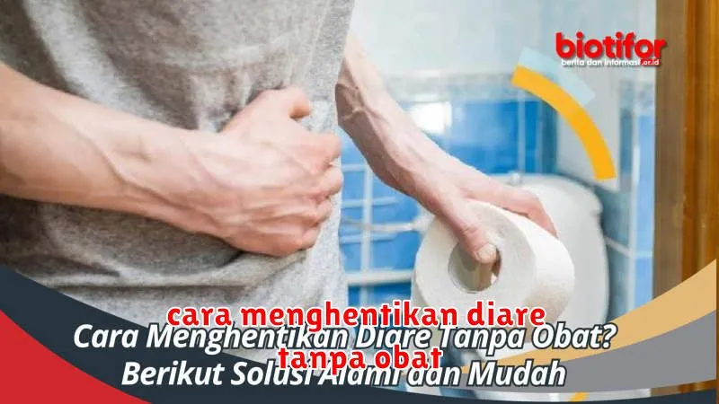 cara menghentikan diare tanpa obat