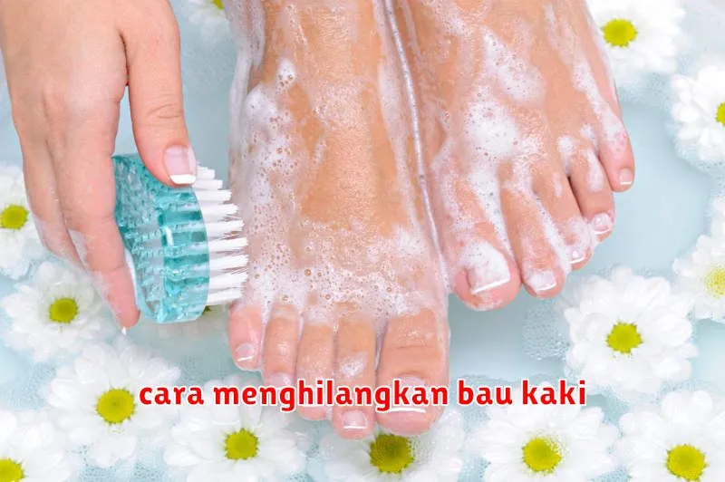 cara menghilangkan bau kaki