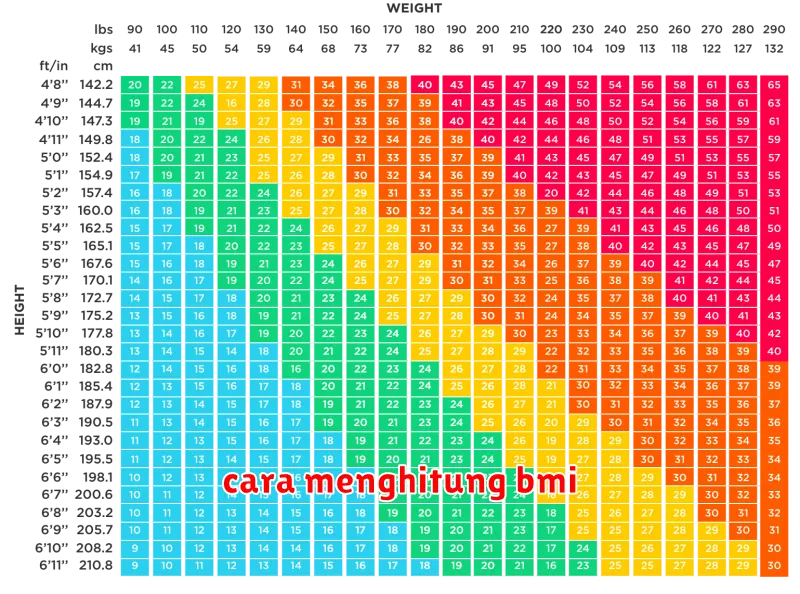 cara menghitung bmi