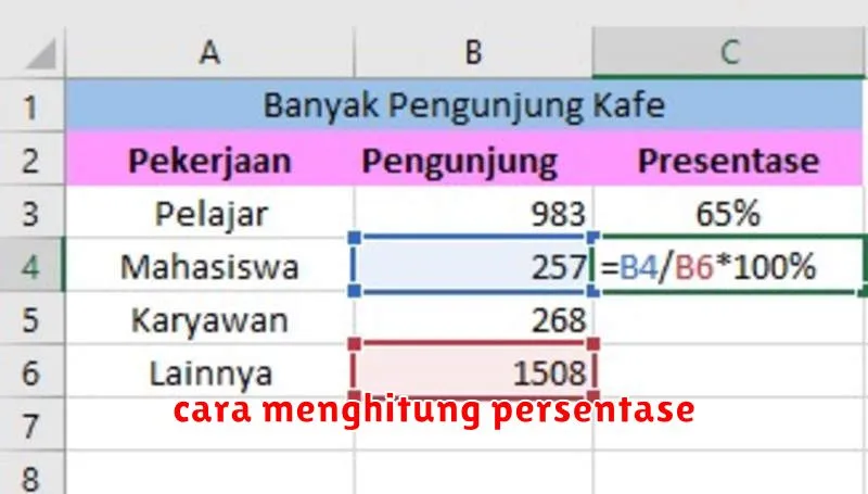 cara menghitung persentase