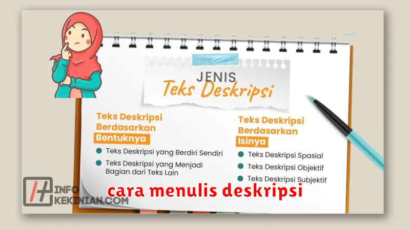 cara menulis deskripsi