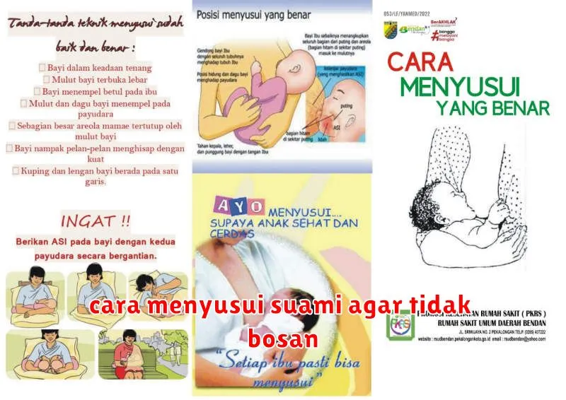 cara menyusui suami agar tidak bosan