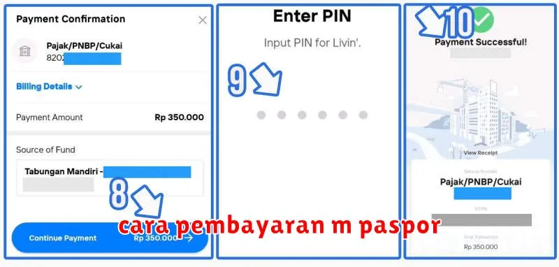 cara pembayaran m paspor