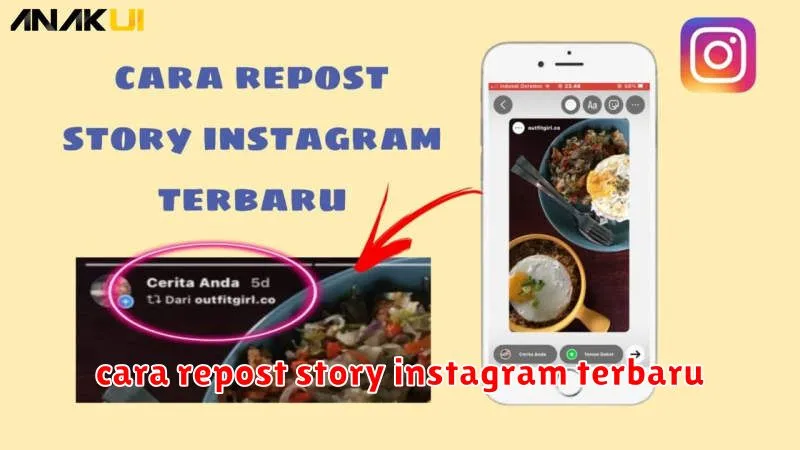 cara repost story instagram terbaru