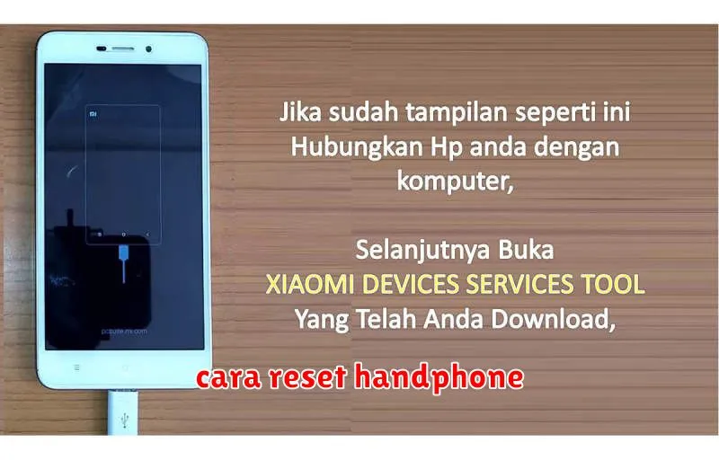 cara reset handphone