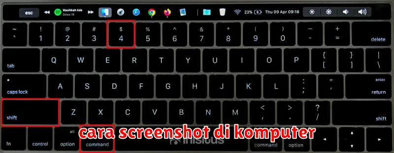 cara screenshot di komputer