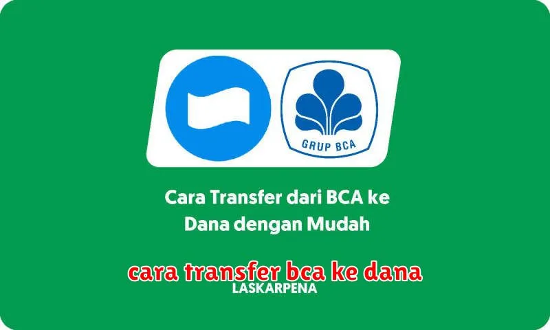 cara transfer bca ke dana