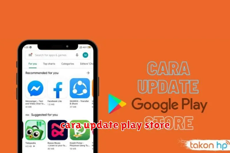 cara update play store