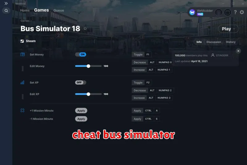 cheat bus simulator