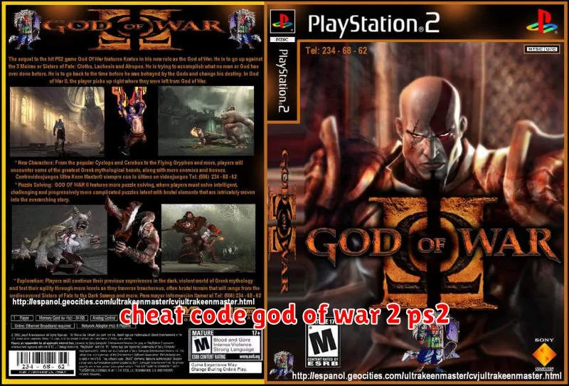 cheat code god of war 2 ps2