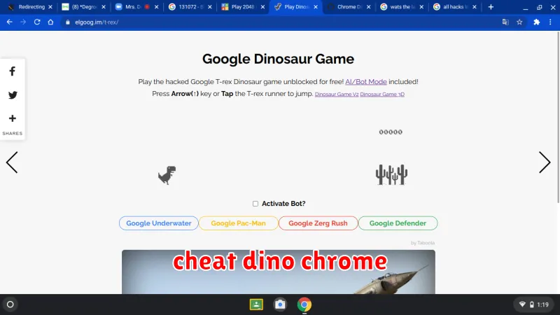 cheat dino chrome