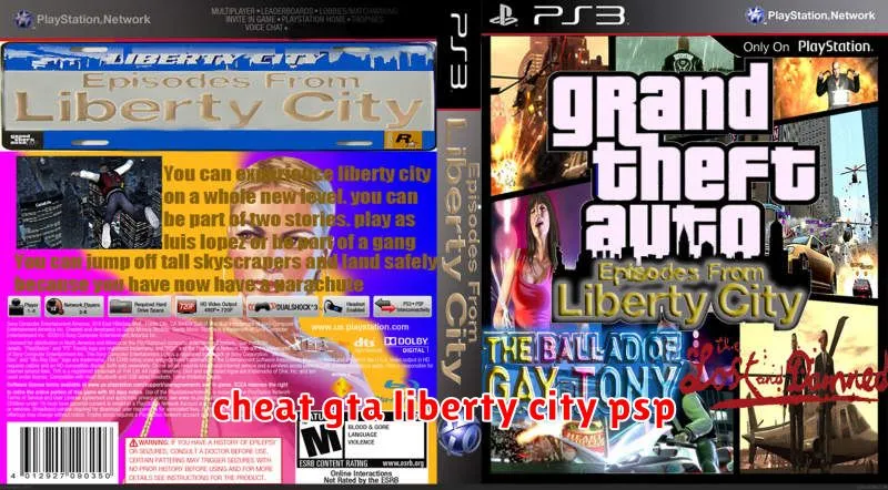 cheat gta liberty city psp