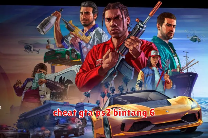 cheat gta ps2 bintang 6