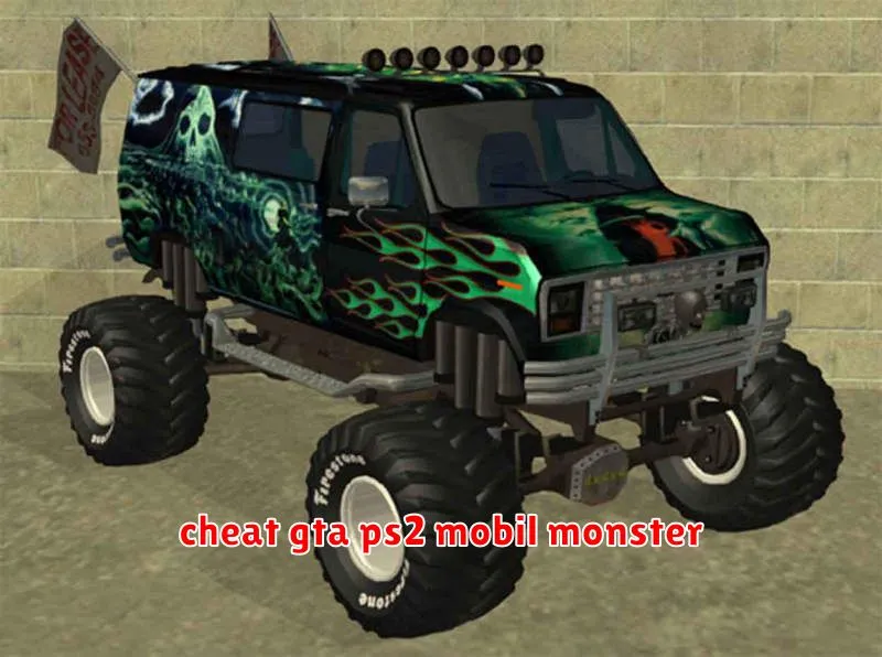 cheat gta ps2 mobil monster